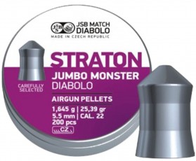 Пули пневматические "JSB Straton Jumbo Monster" 5,52мм, 1.645гр. (200шт.)