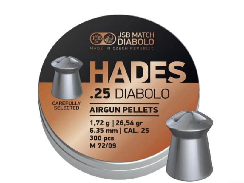 Пули пневматические JSB Hades Diabolo 6,35 мм, 1,72 г (300 штук)