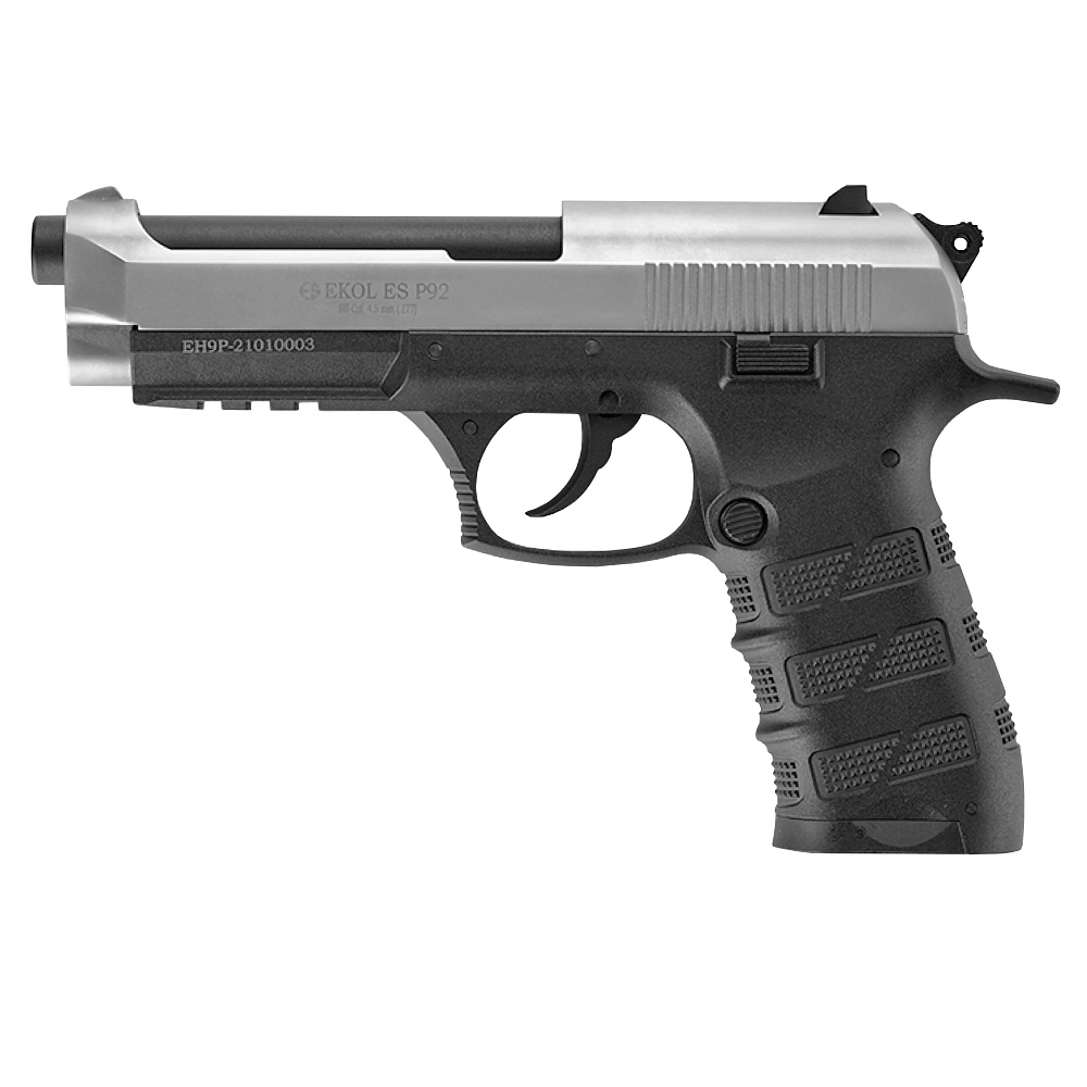 Пистолет пневматический EKOL ES 92 FUME (никель) 4,5 мм