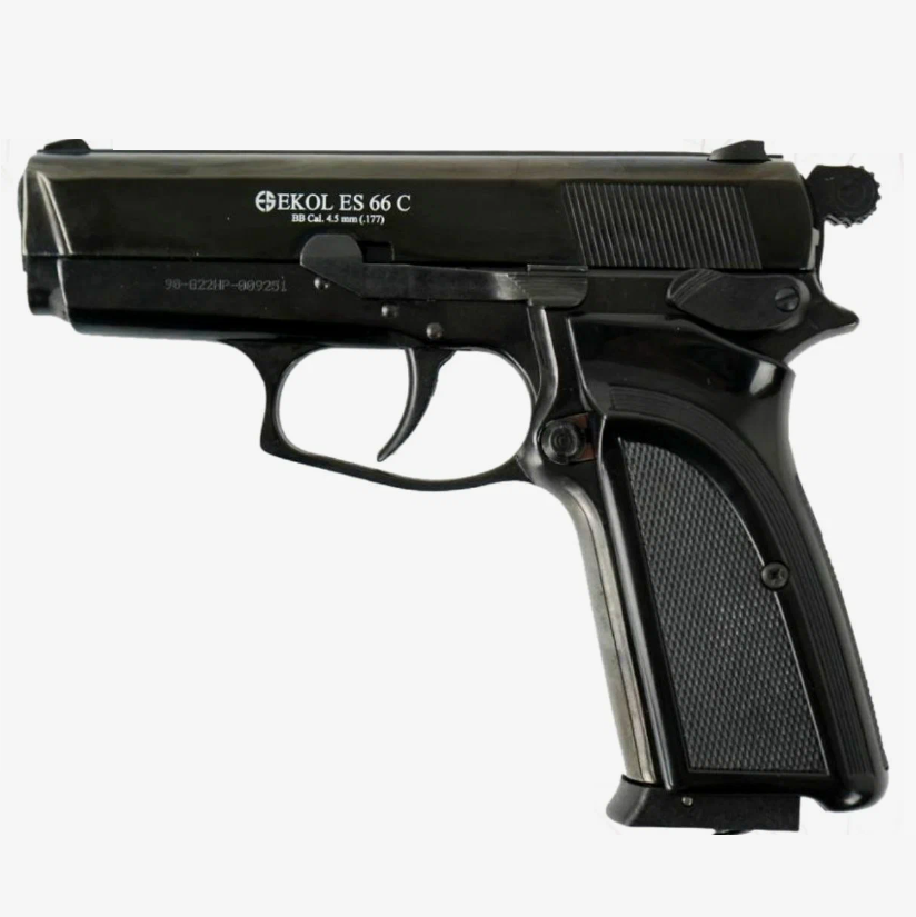 Пистолет пневматический EKOL 66 C Black (металл) 4,5 мм
