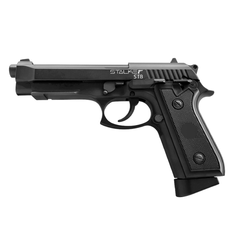 Пистолет пневматический Stalker STB (Beretta 92) к.4,5мм, блоубэк, автоогонь