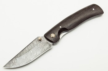 Нож складной Аляска, дамаск (Ворсма)
