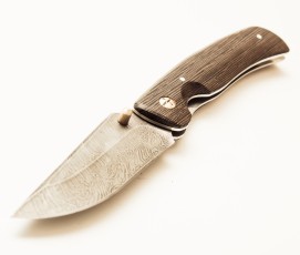 Нож складной Аляска, дамаск (Ворсма)