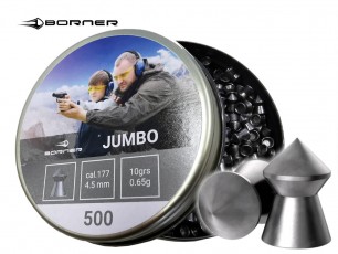 Пули Borner "Jumbo", кал. 4,5 (500 шт.) 0,65гр.