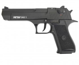 Пистолет охолощенный EAGLE X, черный, кал. 9mm. P.A.K