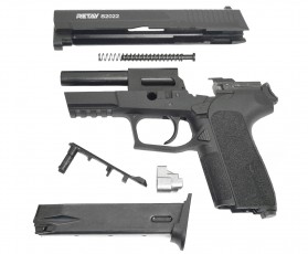 Пистолет охолощенный S2022, (Sig Sauer), черный, кал. 9mm. P.A.K