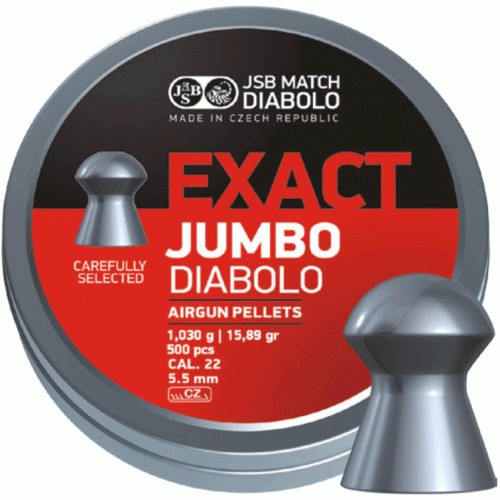 Пули пневматические JSB Exact JUMBO 5,52mm, 1,030гр. (500шт.)