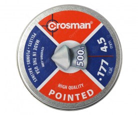 Пули пневм. "Crosman Pointed", 4,5 мм., 7,4 гран ( 500 шт.)