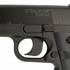 Пистолет пневматический Stalker S1911G 4,5 мм (аналог Colt 1911) + 10 баллонов CO2