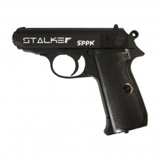 Пистолет пневматический Stalker SPPK (Walther PPK-S) 4,5 мм (ST-21061P) + 10 баллонов CO2